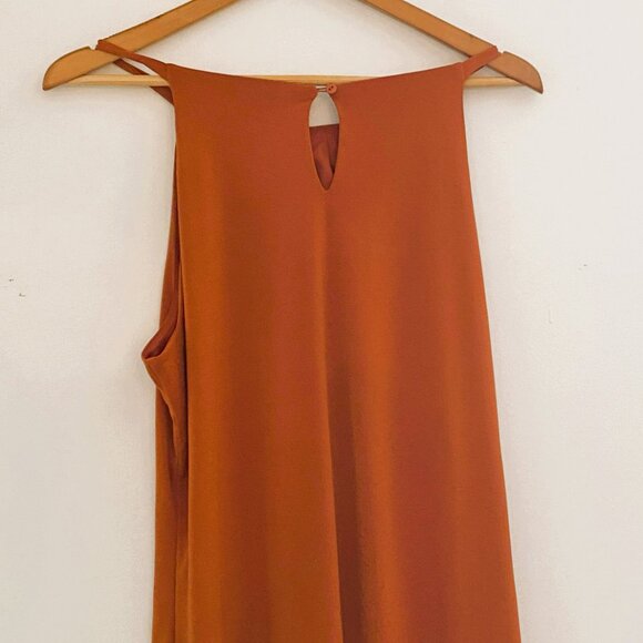 Suzy Shier - Flowy, Sleeveless, Burnt Orange, Summer Tank Top, Size XL - Picture 2 of 6